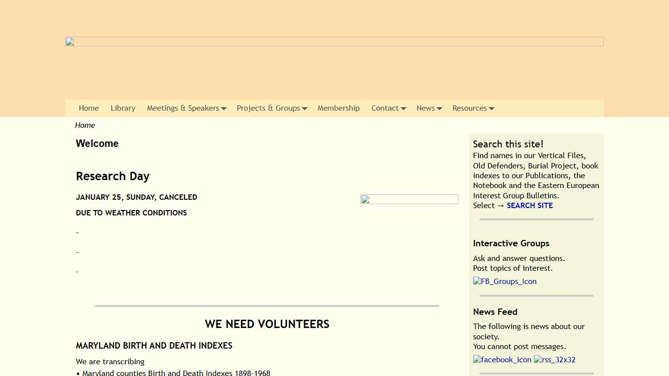 Baltimore County Genealogy Society & History Library